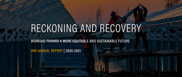  Annual report, “Reckoning and Recovery: Working Towards a More Equitable and Sustainable Future,