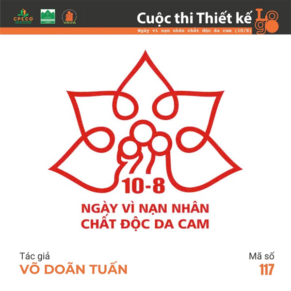 Author Vo Doan Tuan (Nghe An) won the first prize in the logo design contest 