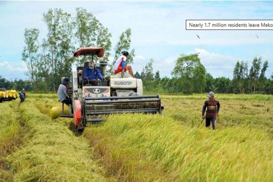 Nearly 1.7 million residents leave Mekong Delta over past decade