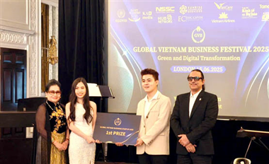 The project that won the First Prize in the VACNE competition continues to receive the championship award at the Startup Competition in the United Kingdom. 